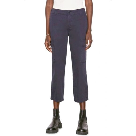 Frame Denim Relaxed Fit High Rise Straight Leg Utility Pants Washed Navy Blue 29 - Picture 1 of 11
